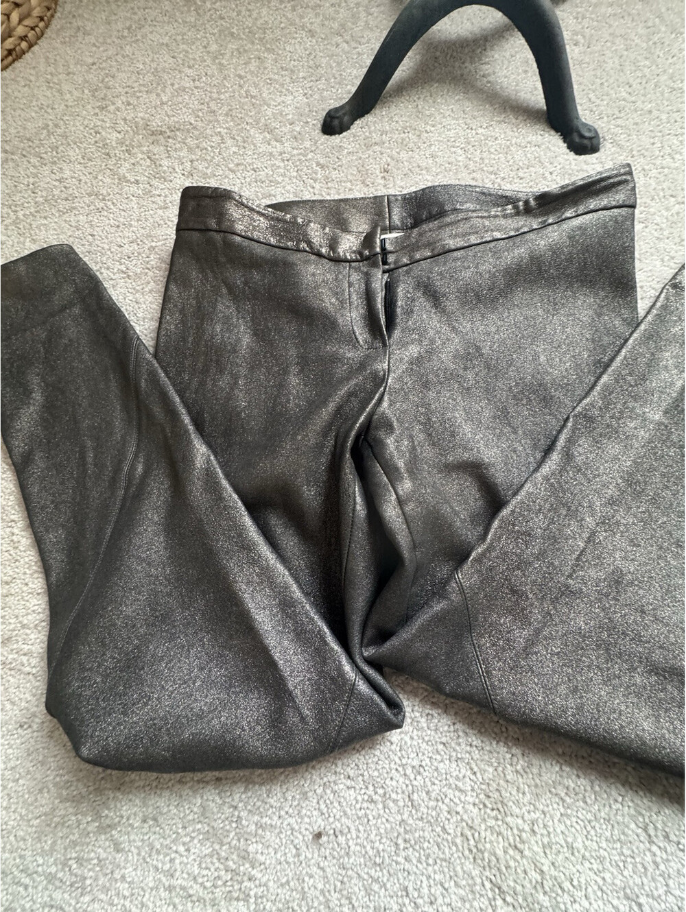 HauteHippie leather Ponte mid rise legging Size Medium Metallic Leather [COPY]
